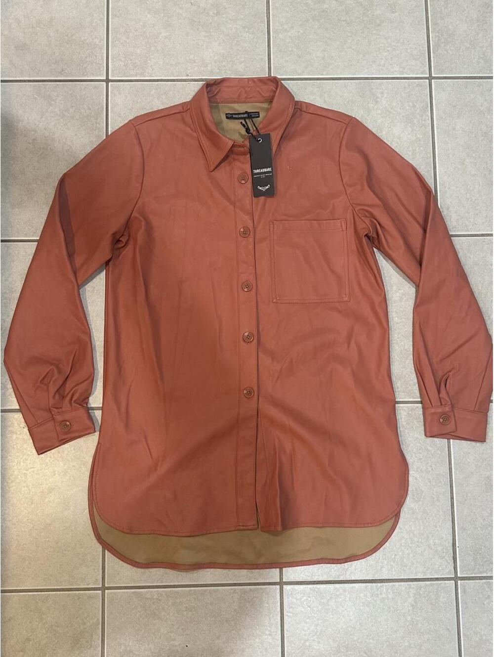 Threadbare Women's Orange and Pink Shirt